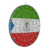 赤道ギニア国旗(アフリカ) ダーツボード (正面左)