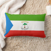 赤道ギニア国旗(アフリカ) ランバークッション (ブランケット)