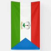 赤道ギニア国旗（アフリカ） 横断幕 (縦)