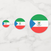 赤道ギニア国旗 コンフェッティ (正面)