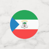 赤道ギニア国旗 コンフェッティ (スモール正面)