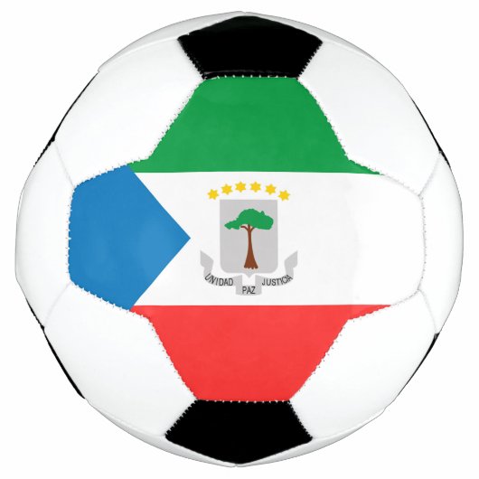 赤道ギニア国旗 サッカーボール (正面)