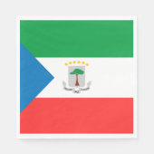 赤道ギニア国旗 スタンダードランチョンナプキン (正面)