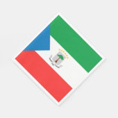 赤道ギニア国旗 スタンダードランチョンナプキン (角)