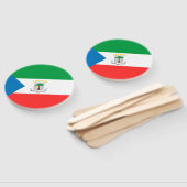 赤道ギニア国旗 ハンドファン (組立なし)