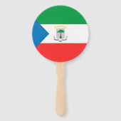 赤道ギニア国旗 ハンドファン (正面)