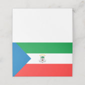 赤道ギニア国旗 プレイスカード (外部開封)