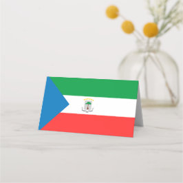 赤道ギニア国旗 プレイスカード