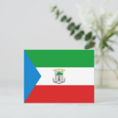 赤道ギニア国旗 ポストカード (スタンド正面)