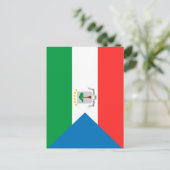 赤道ギニア国旗 ポストカード (スタンド正面)