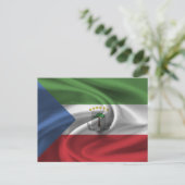 赤道ギニア国旗 ポストカード (スタンド正面)