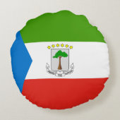 赤道ギニア国旗 ラウンドクッション (裏面)