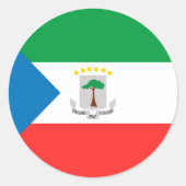 赤道ギニア国旗 ラウンドシール (正面)