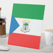 赤道ギニア国旗 台座サイン (インサイチュ)