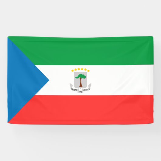 赤道ギニア国旗 横断幕 (横)