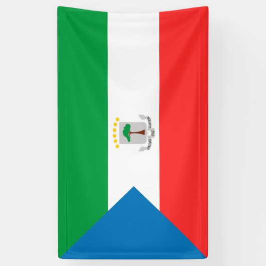 赤道ギニア国旗 横断幕 (縦)