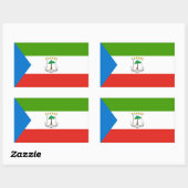 赤道ギニア国旗、赤道ギニア国旗 長方形シール (シート)