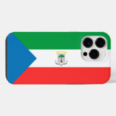 赤道ギニア国旗 iPhoneケース (裏面横)