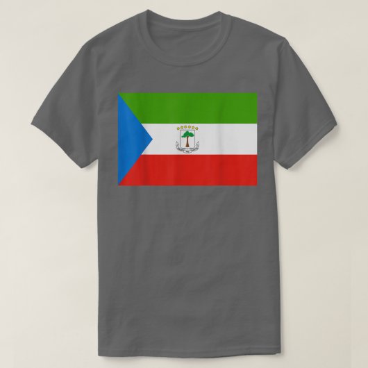 赤道ギニア国旗 Tシャツ (デザイン正面)