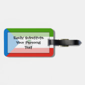 赤道ギニア簡単ID個人国旗 ラゲッジタグ (裏面横)