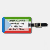 赤道ギニア簡単ID個人国旗 ラゲッジタグ (正面横)