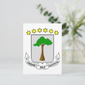 赤道ギニア紋章 ポストカード (スタンド正面)