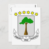 赤道ギニア紋章 ポストカード (正面/裏面)