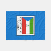 赤道ギニア フリースブランケット (正面(横))