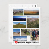 赤道ギニア – 私の愛 –  ポストカード (正面/裏面)