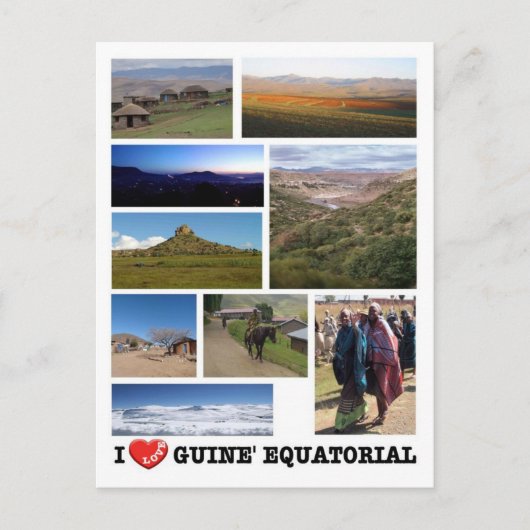 赤道ギニア – 私の愛 –  ポストカード (正面)