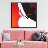 赤遠くにく帆を張る キャンバスプリント (インサイチュ (リビング))