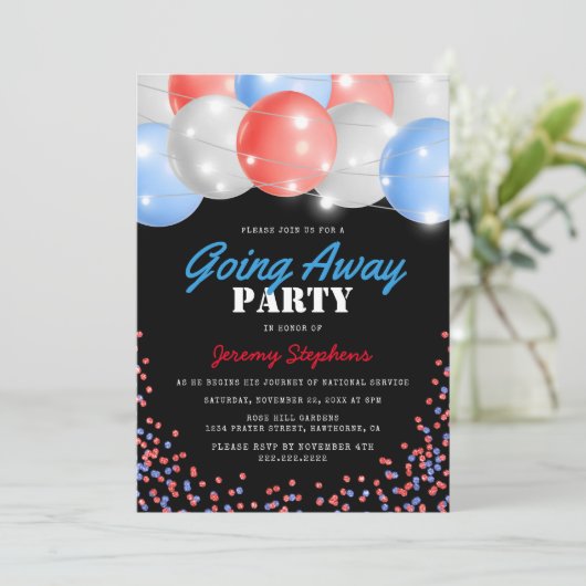 赤遠くに青 招待状 (スタンド正面)