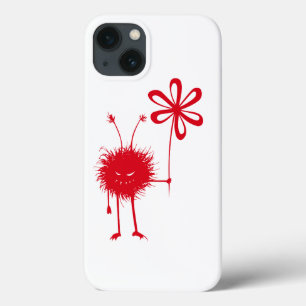 赤邪悪な花の虫の邪悪なモンスター iPhone 13ケース