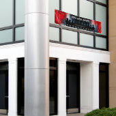 赤野球ソフトボール・ダグアウトバナースポーツチーム 横断幕 (ビルの外側)