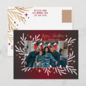 赤金のお祭りファミリーフォトフレーム シーズンポストカード (正面/裏面)