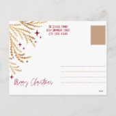 赤金のお祭り家族写真フレーム シーズンポストカード (裏面)