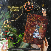 赤金のクリスマス ホリデー カード