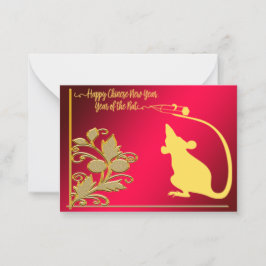 赤金の年 ノートカード