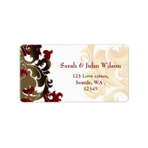 赤金エレガンス返信住所ラベル