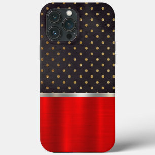 赤金カッコいい属携帯電話ケース iPhone 13 PRO MAXケース