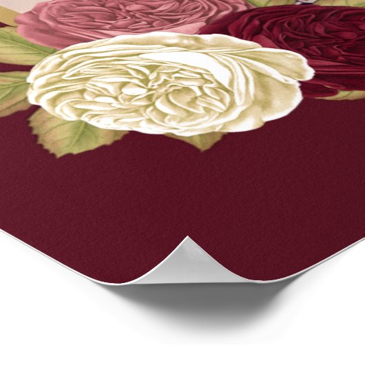 赤金ゴールドお祝い生写真の葬式サイン ポスター (角)