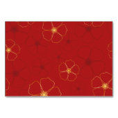 赤金ゴールドさくらんぼ花咲きビュッフェ食品ラベル テーブルナンバー (裏面)