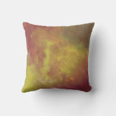 赤金ゴールドと緑抽象芸術油彩画 クッション (裏面)