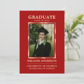 赤金ゴールドの年級区分 | フォト 案内状 (スタンド正面)