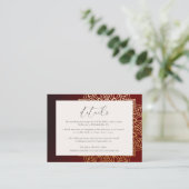 赤金ゴールドインディアン結婚のエンクロージャカード エンクロージャーカード (スタンド正面)