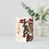 赤金ゴールドウェディングレセプションカード エンクロージャーカード (スタンド正面)