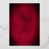 赤金ゴールドエレガント仮装キンセアニェラ 箔招待状 (裏面)