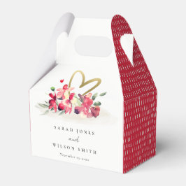 赤金ゴールドオーキッドハートフローラ水結婚色 フェイバーボックス