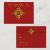 赤金ゴールドギフト券カード 割引カード (正面/裏面)