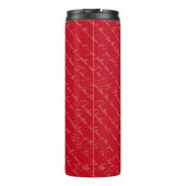 赤金ゴールドクリスマスタイポグラフィパターン#36 ID1009 タンブラー (裏面)